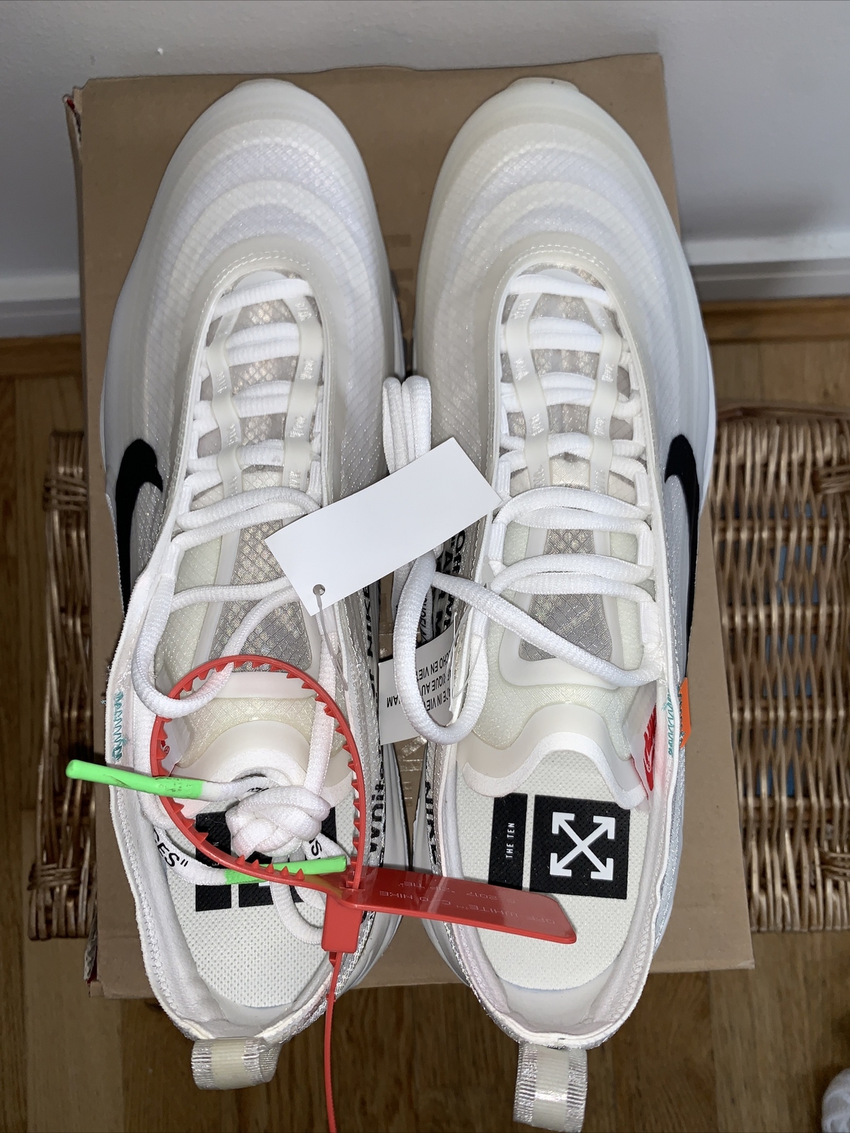 The 10: Nike Air Max 97 OG X Virgil Abloh UK11 New White Rare New image 8