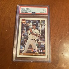 1991 Topps Desert Shield Baseball #174 KEN CAMINITI PSA 9 ASTROS **RARE**