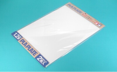 (98,28 /1qm) Tamiya Kunststoff-Platte 1,2mm weiß 257x364mm 300070125 günstig