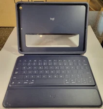 Logitech  Rugged Combo iPad Case For iPad 7th 8th 9th GEN  with Keyboard,  Blue