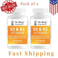 Dr. Berg Vitamin D3  K2 -MCT Oil, Magnesium, Zinc, Bone Health Muscle Pack of 2