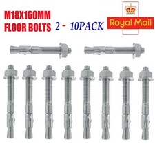 M18 x160mm floor bolts / through bolt / anchor bolt / 2 post lift /ramp UK STOCK