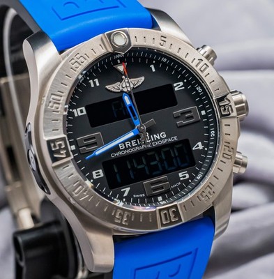 Breitling Exospace B55 Professional 46mm Titanium Complete Black Dial UTC EB5510