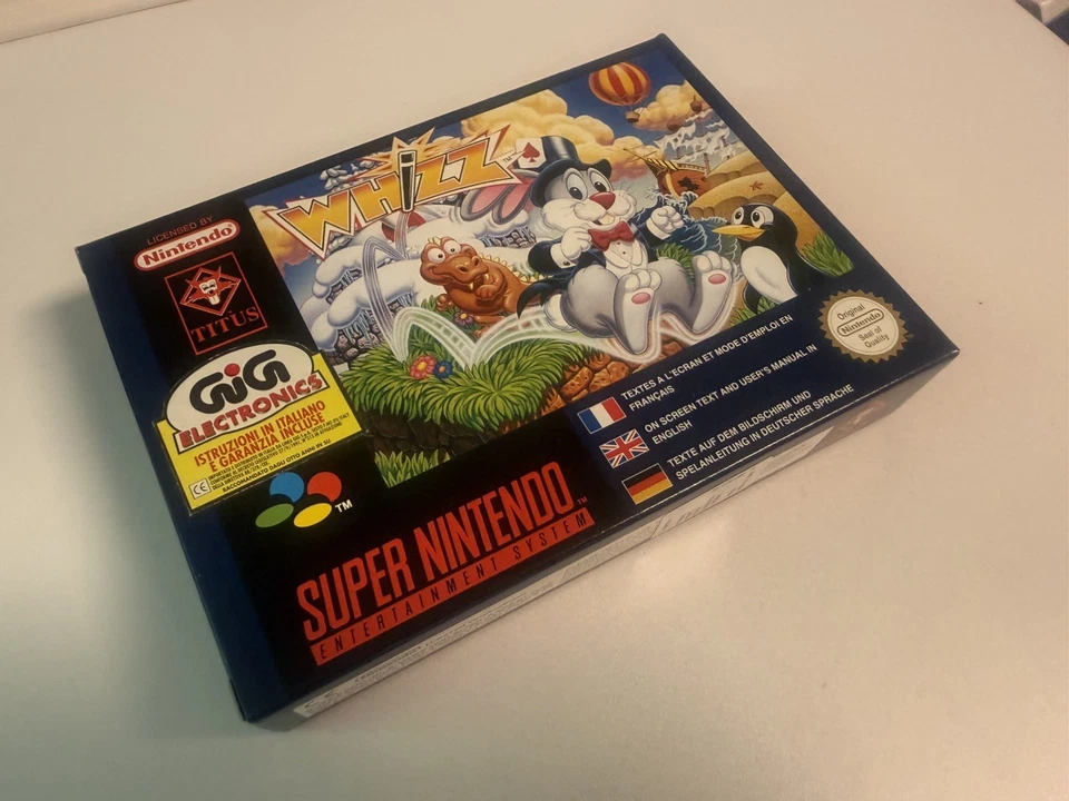 Super Nintendo SNES 🔥 Whizz NEW OLD STOCK 🔥 PAL CIB Full Set - Bild 3 von 4
