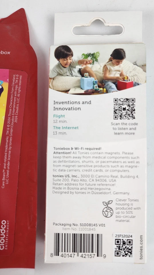 Lote de 2 personajes Tonies cuidado oso personaje e inventos e innovación inteligente Foto 4 de 4