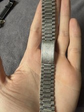 Cinturino orologio uomo vintage SS Novavit NSA bracciale 18 mm usato condizioni 