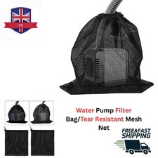 Water Pump Filter Bag/Tear Resistant/Drawstring Pond Pump Barrier Mesh Net