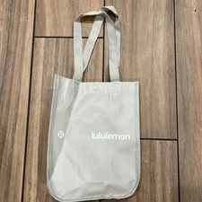 Lululemon Reusable Tote/Shopping Bag, Light Gray Ombré, 16.5" x 14" x 6.5"