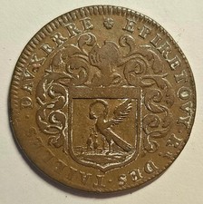 FRANCE-1659 - BURGUNDY -SWAN - COPPER JETON  -VERY RARE