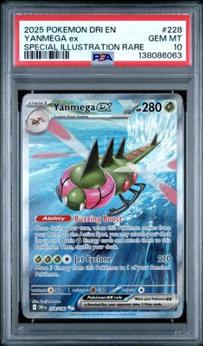 Yanmega ex 228/182 Sv10: Destined Rivals Holo PSA 10