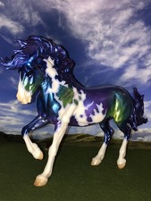 OOAK Breyer cm Custom Horse FireHeart Mustang *Stunning Color Shift Pinto *WoW*