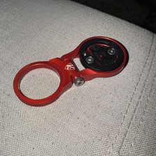 K-Edge Adjustable Bicycle Stem Mount 1/4 Turn Garmin Computer Mount Red