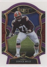 2020 Panini Select Concourse Purple Prizm Die-Cut Jedrick Wills #90 4f9