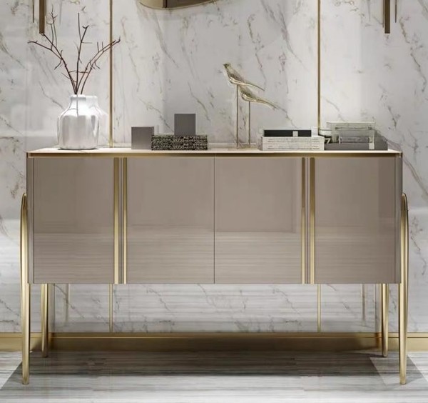 Designer Kommode Anrichte Schrank Regal Holz Luxus Kommoden Sideboard-image