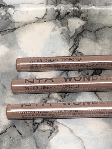 3 x NYX Wonder Pencil Concealer Eyeliner & Lipliner Shade Deep, Brand New Sealed - Picture 2 of 4