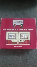 ebay® Auktion 327282435706 | NINTENDO Game & Watch Mario Bros. Multi Screen Model MW-56 in OVP Thumbnail of ebay® auction 327282435706 | NINTENDO Game & Watch Mario Bros. Multi Screen Model MW-56 in OVP