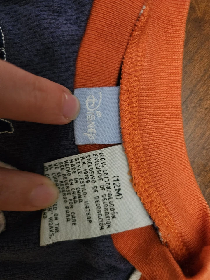 复古经典小熊维尼 12 个月连体紧身衣短袖 y2k — 第 2/2 张图片