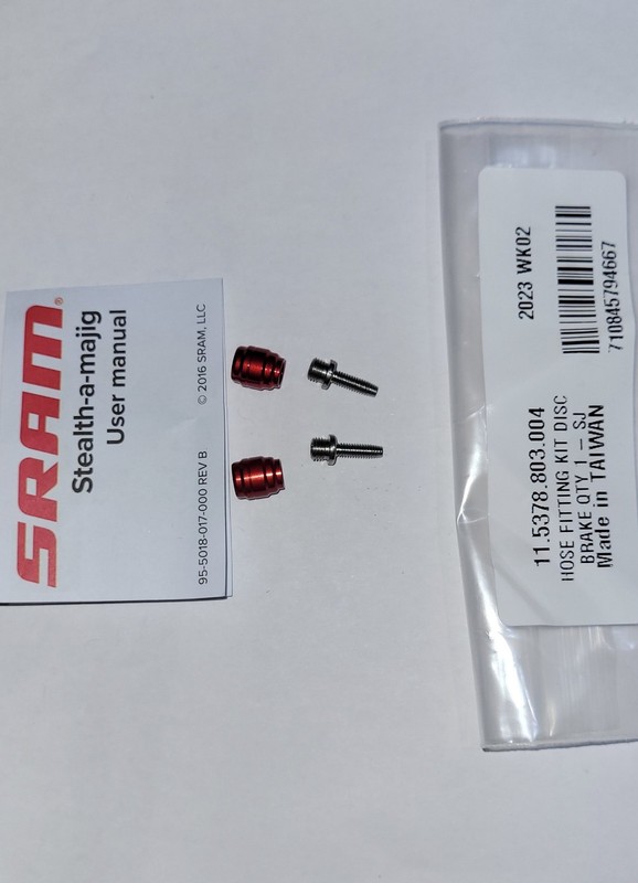 SRAM Olive and Barb For Hydraulic Brakes Stealth-a-majig, Avid, DB8 Pack Of 2
