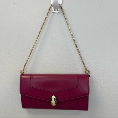 Bvlgari Serpenti Forever Wallet on Chain - Red