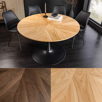 Esstisch ATELIER - 120cm - FARB- & MATERIALWAHL - Säulenfuß Bistrotisch rund