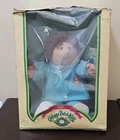 Cabbage Patch Kids 1985 Original Box Brown Curly Hair Boy Doll Birth Certificate