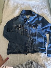 Girls Old Navy Blue Washed Denim Jacket size 10-12