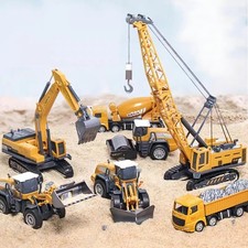 Ingegneria Lega Plastica Trattore Escavatore Bulldozer Gru Camion Giocattolo per Bambini