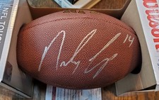 NICE Autographed Gators Eagles Riley Cooper Full Size Wilson Football JSA COA