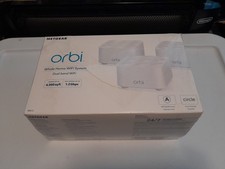 Netgear Orbi RBK13 Whole Home Mesh WiFi System Dual Band WiFi Up To 4500 Sq