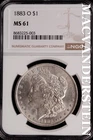 1883-O Morgan Dollar-NGC MS 61 Brilliant Uncirculated #SLM501