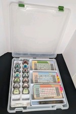 Cricut Cartridge Lot 13 Complete Sets Overlay Handbook ArtBin Case Unknown Link