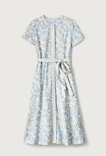 Cartolina Nantucket Anna Maxi Dress Size S Kallithea Ivory Linen Blend $348 NEW