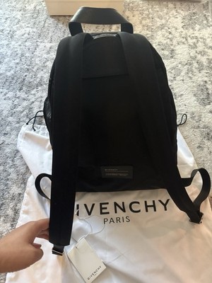 Givenchy Paris Nylon Logo Black Backpack | eBay