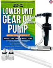Lower Unit Gear Oil Pump, Quart Bottle Lube Transfer, Marine Transmission