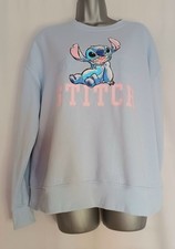 DISNEY Stitch Ladies blue sweatshirt size 12/14 36