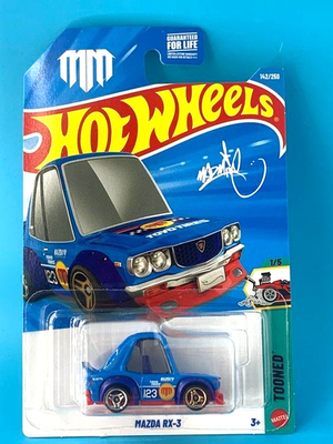 HOT WHEELS 2026 MAZDA RX-3 BLUE 142/250 JJJ95 TOONED CAMPBELL