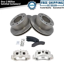 Rear Semi-Metallic Brake Pad, Rotor & Caliper Kit for Chevy