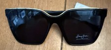 New Sean Jean Oversized Sunglasses  SJS 2036 001 Black And Gold Frames Black Len