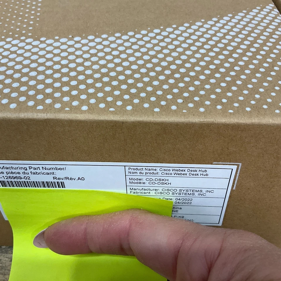 New-in-Box Cisco Webex Desk Hub CD-DSKH-HUB-C-K9 Modular Hub - Black - Image 3 of 3