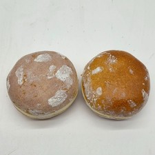 Faux Bread Rolls Set of 2 Fake Bakery Buns Food Display Prop Realistic 3"