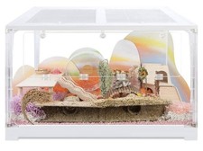 Niteangel Stacker Series Hamster Cage - Stackable & Large Glass Terrarium 558 Sq