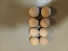Solid wood balls. 1-1/2". 8 Pack of Unfinished wood knobs, screws. Pulls/Handle.
