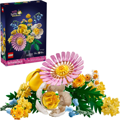LEGO Botanicals Petite Sunny Bouquet DIY Flower Set for Creative Floral Arrangements  