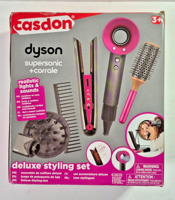 Casdon Kids Dyson Deluxe Styling Set Supersonic + Corrale Toy Pretend Play NEW