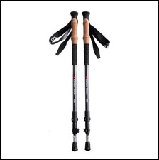 Carbon Fiber Trekking Poles 2 Pack Adjustable Quick Lock Cork Grip 57-130 cm