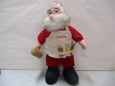 1997 Santa's Workshop True Value Plush Santa Figure