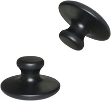 2Pcs Hot Stones Mushroom Shaped Massage Stones Warmer Natural Lava Basalt Hot Ro
