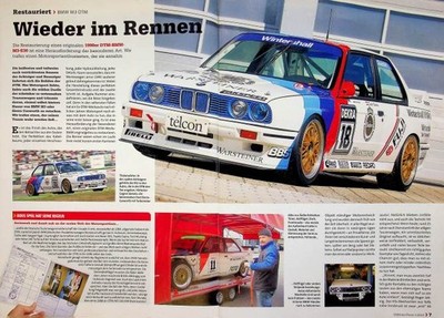 Oldtimer Praxis 2678) BMW M3 E30 DTM mit 320PS Restaurierung - ein interessanter