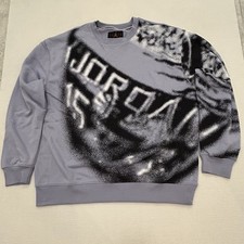 Jordan MVP Crew-Neck Fleece Sweatshirt HF9313-519 Off Noir SIZE Large NWT