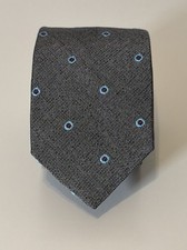 Ted Baker Men's Silk Neck Tie Polka Dots 59L 2.5W Made in USA